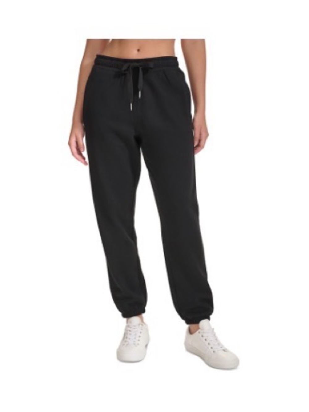 NWT Calvin Klein Black Drawstring Track Joggers
